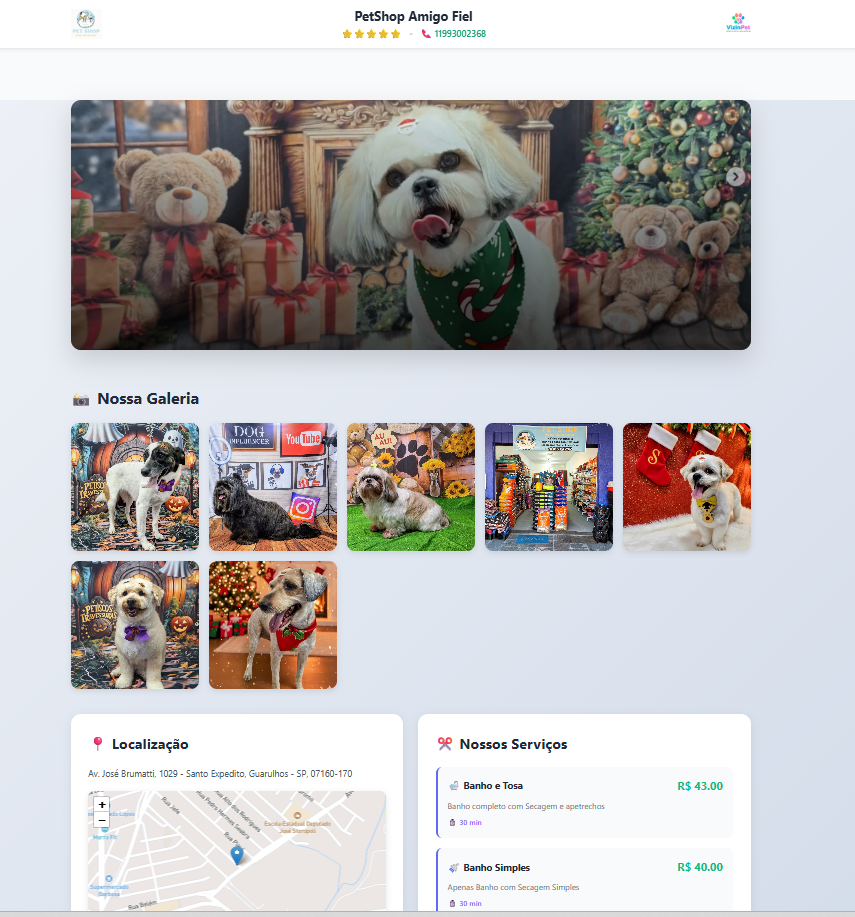 Página web exclusiva para petshop